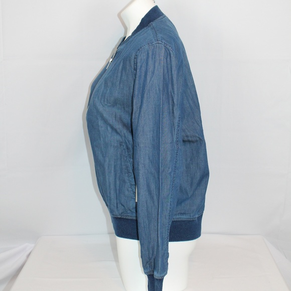 Vince Camuto Lightweight Jacket Blue Denim M NEW - Picture 4 of 6
